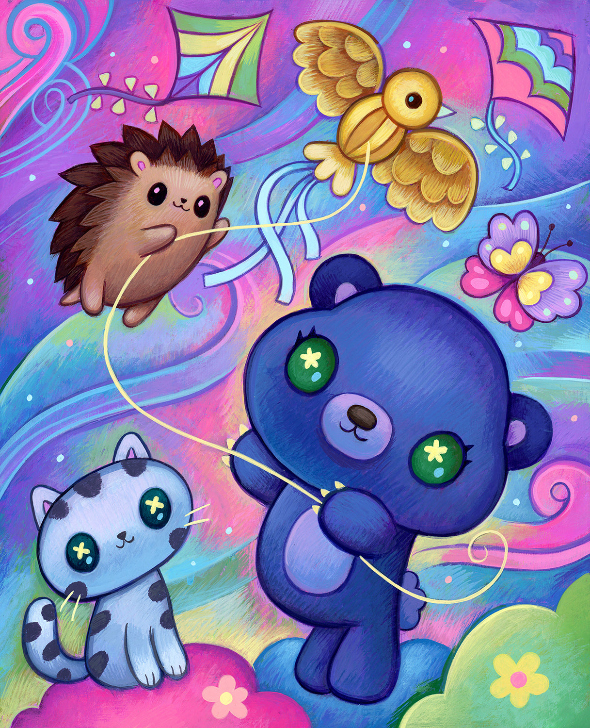 A windy Day - Painting