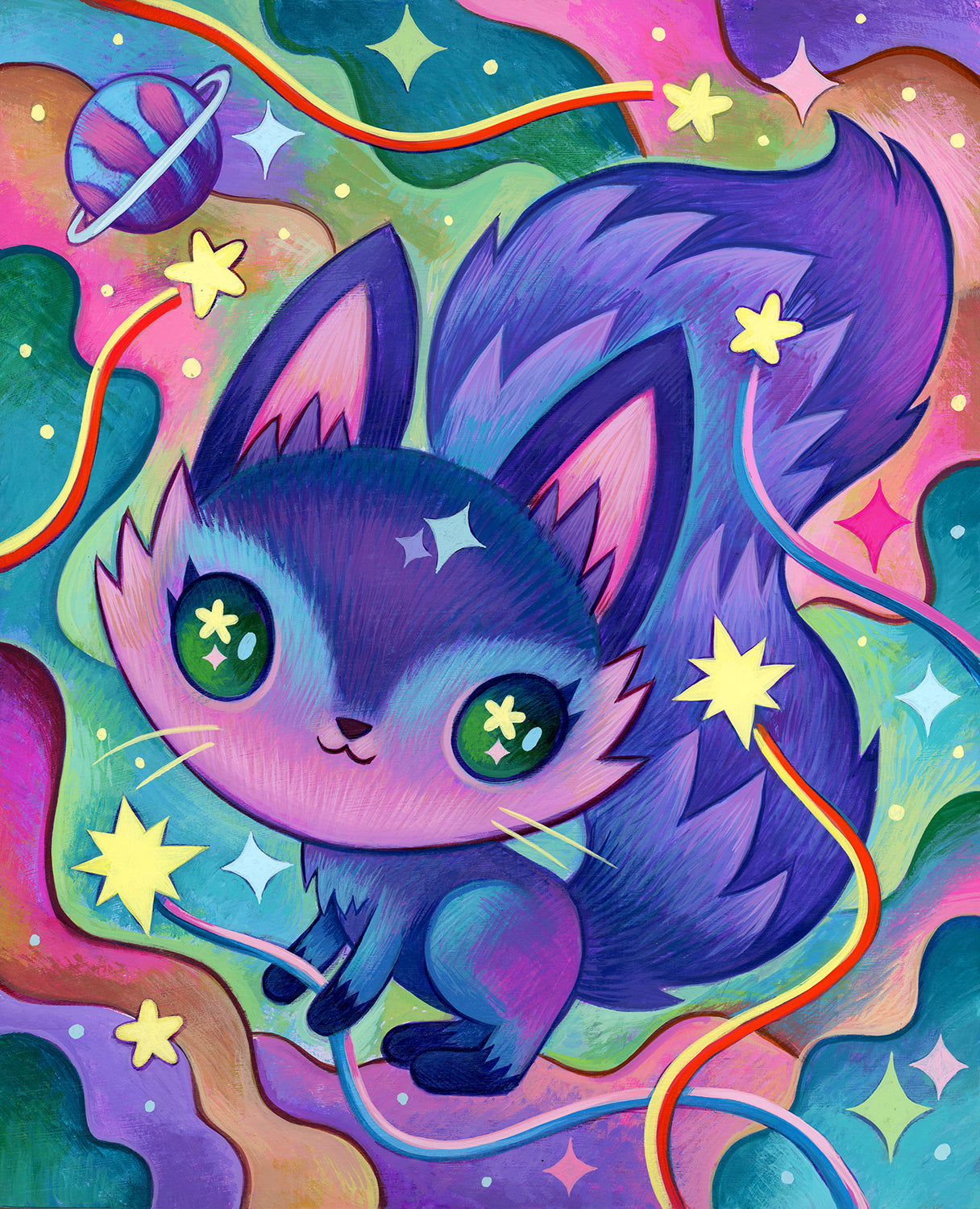 Cosmic Fox - Painting