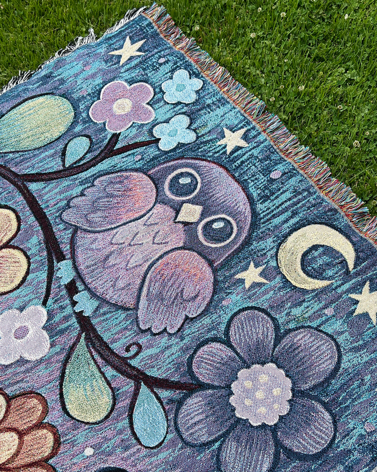Evening Prowl - Woven cotton soft tapestry/throw