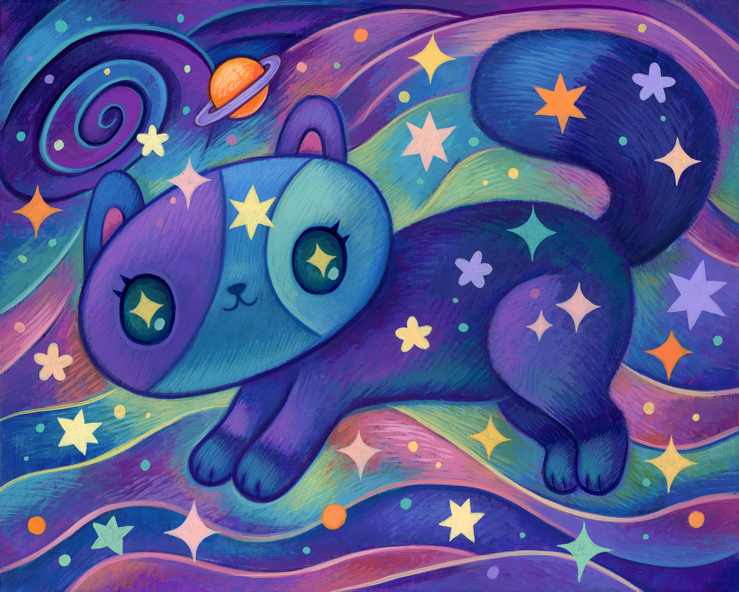 Galactic Kitty - Art Print