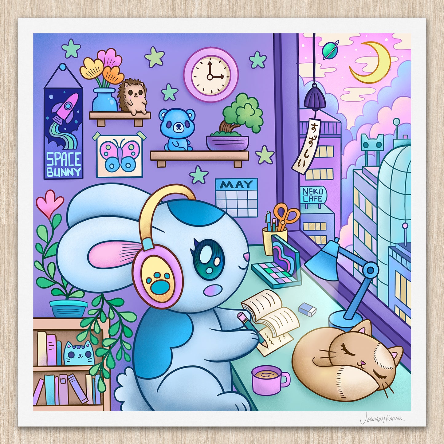 Home Bunny - Art Print