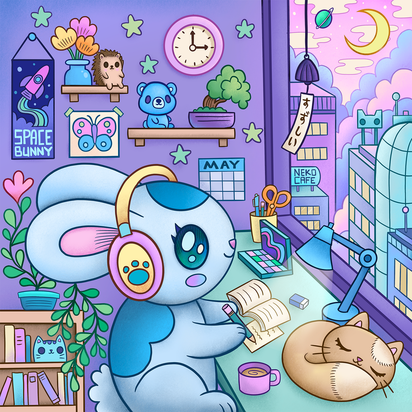 Home Bunny - Art Print