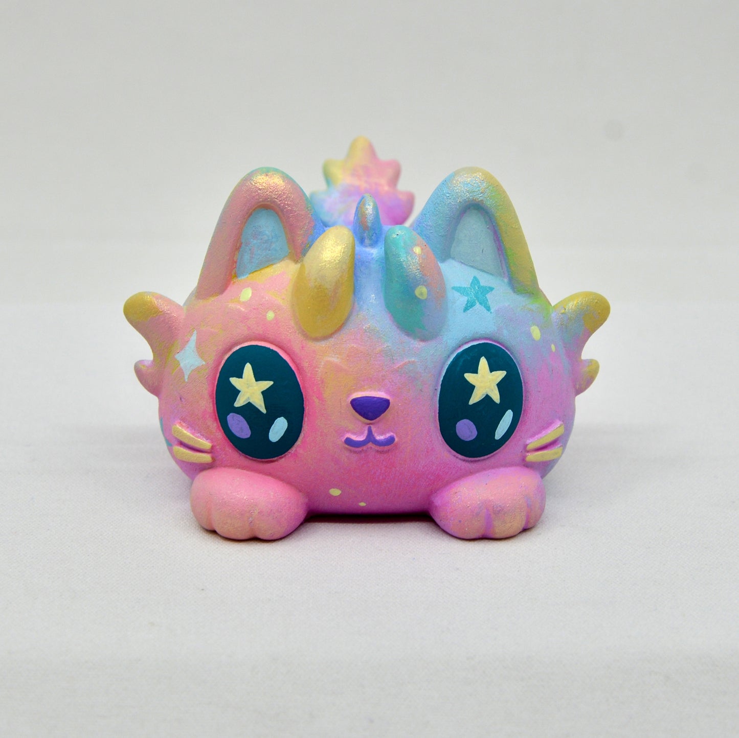 Neko Dragon, Nebula, Hand Painted