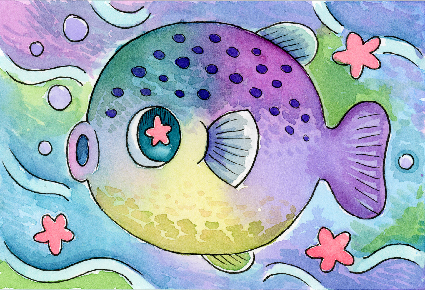 Poofy Puffer - Mini Print