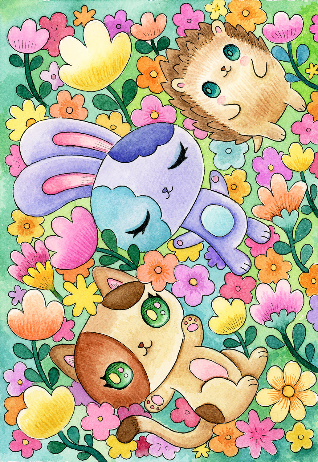 Spring Day - Watercolor Painting