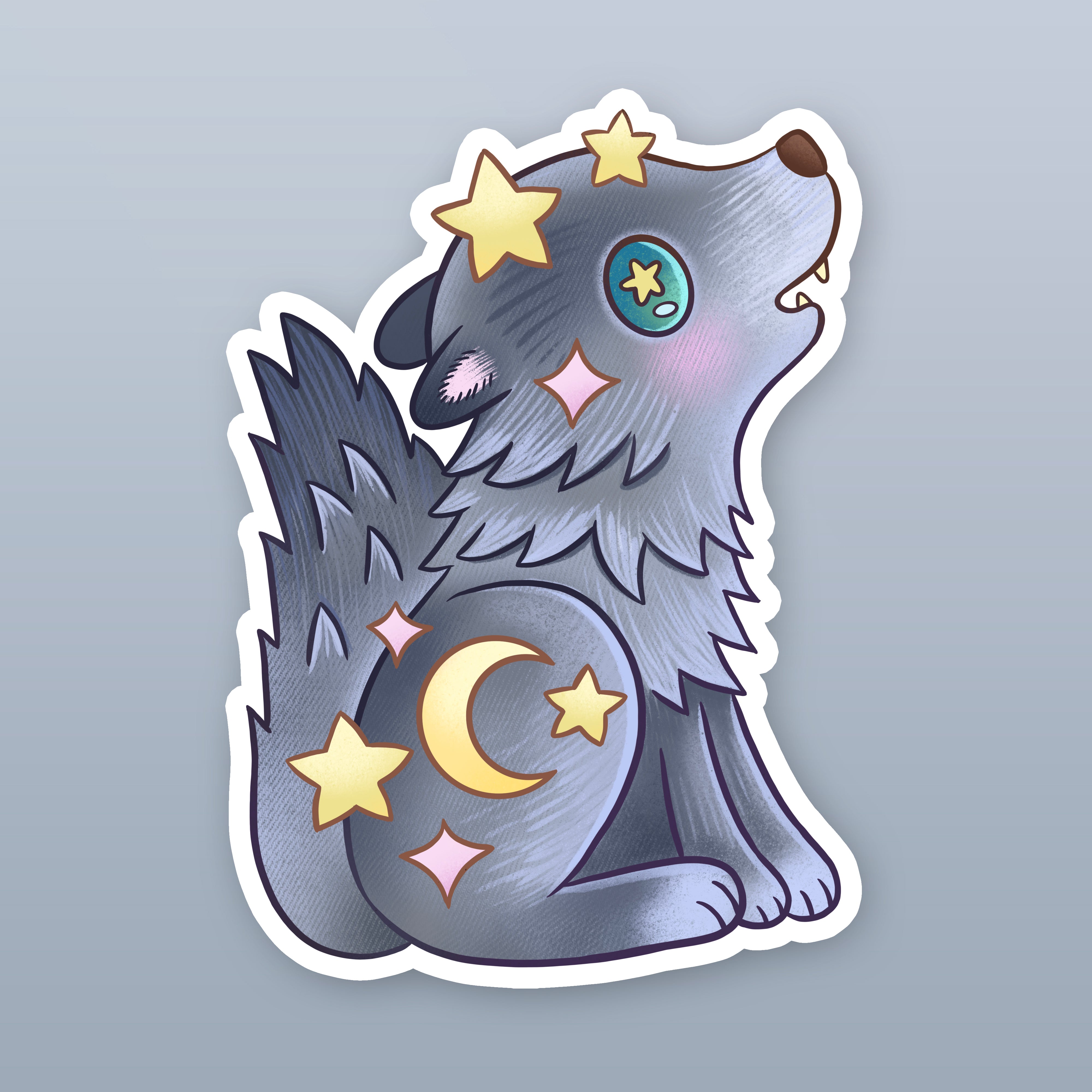 Howl Sticker – Jeremiah Ketner Art