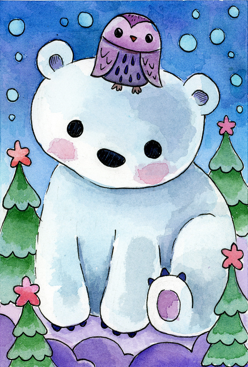 Wonderland, Polar Bear - Mini Print – Jeremiah Ketner Art