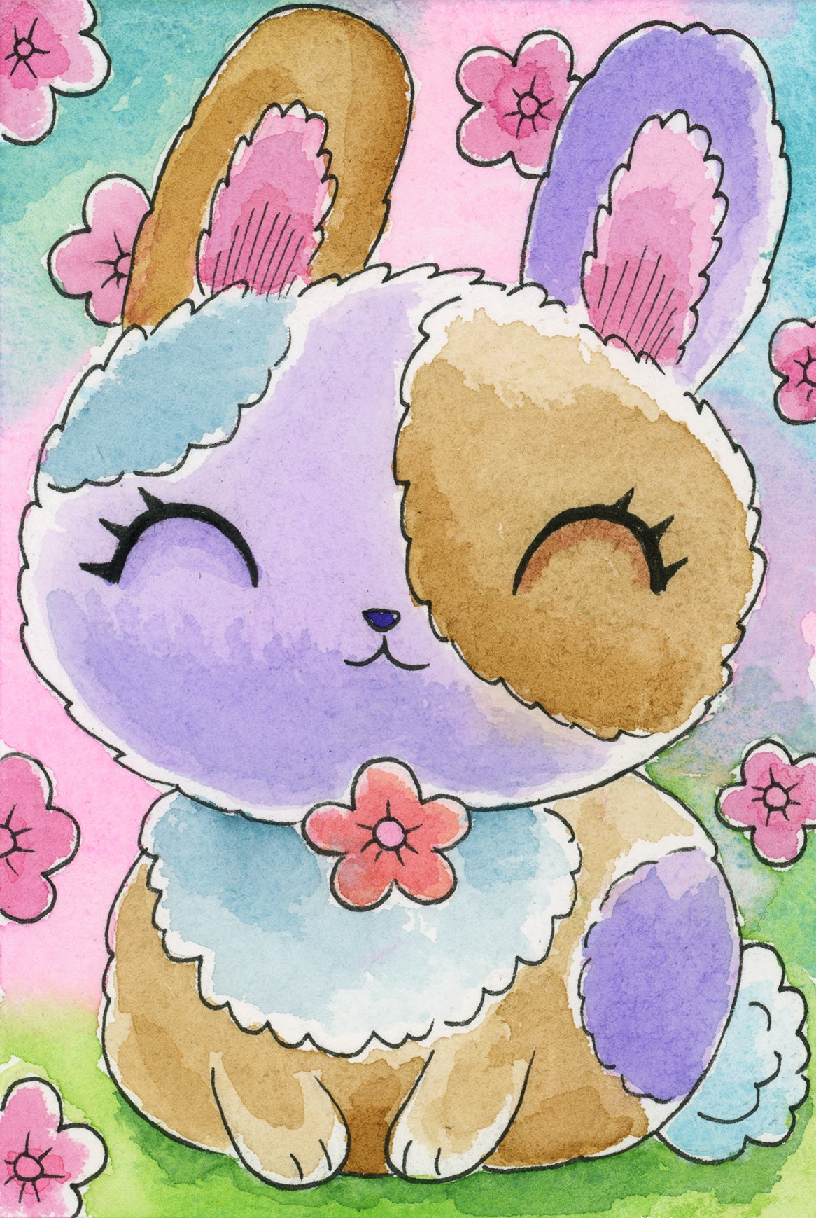 Fluffy Bunny - Mini Print