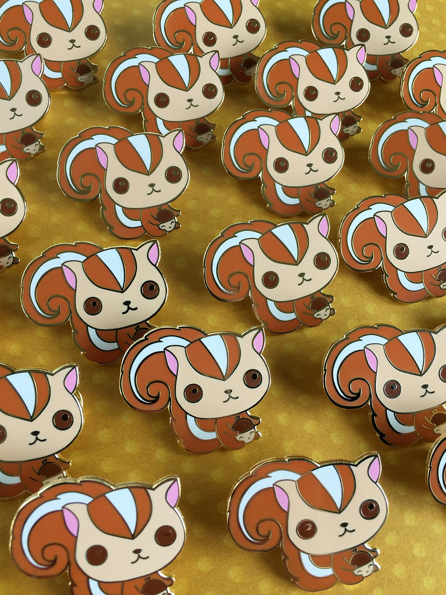 Happy Squirrel - Hard Enamel Pin