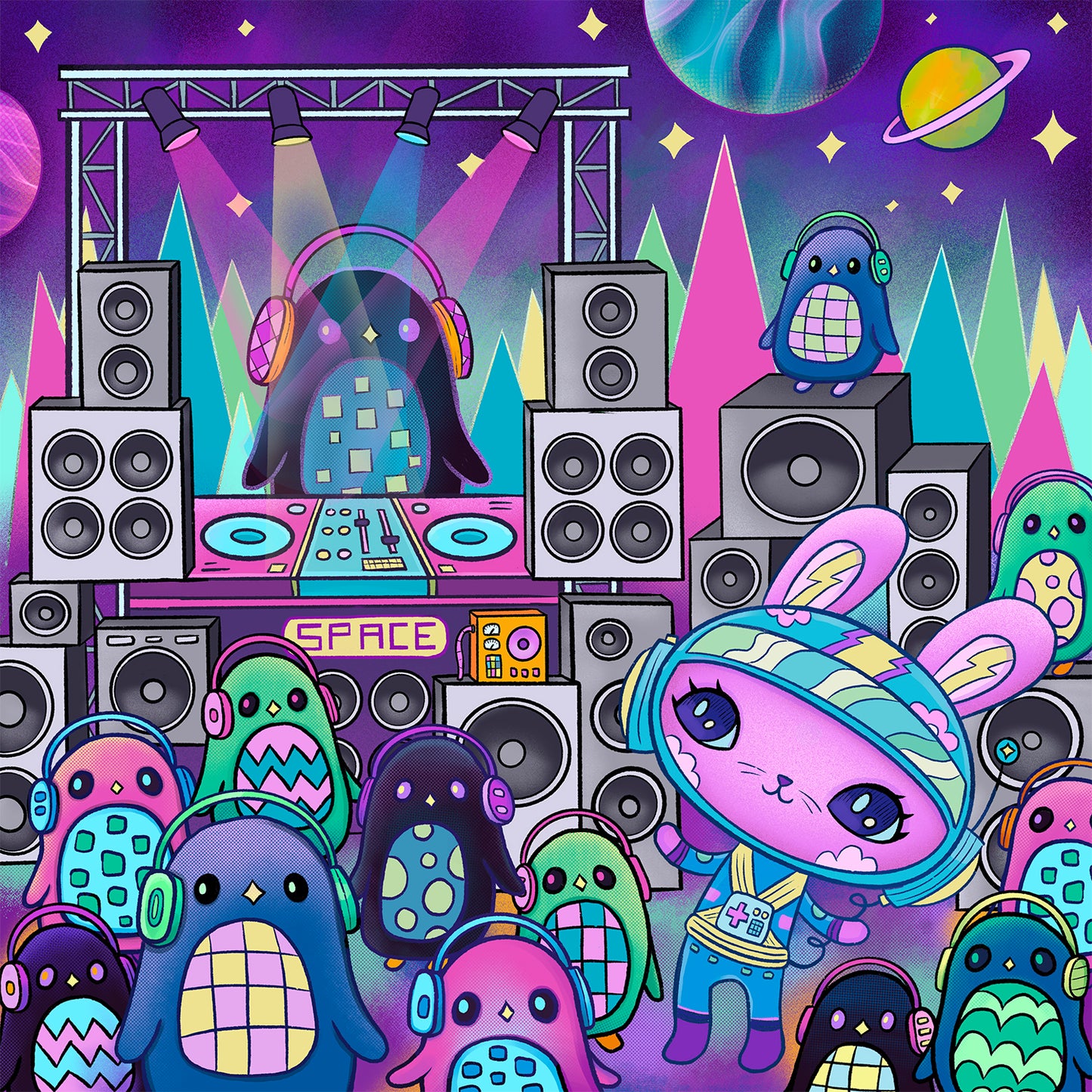 DJ Space Penguin Planet