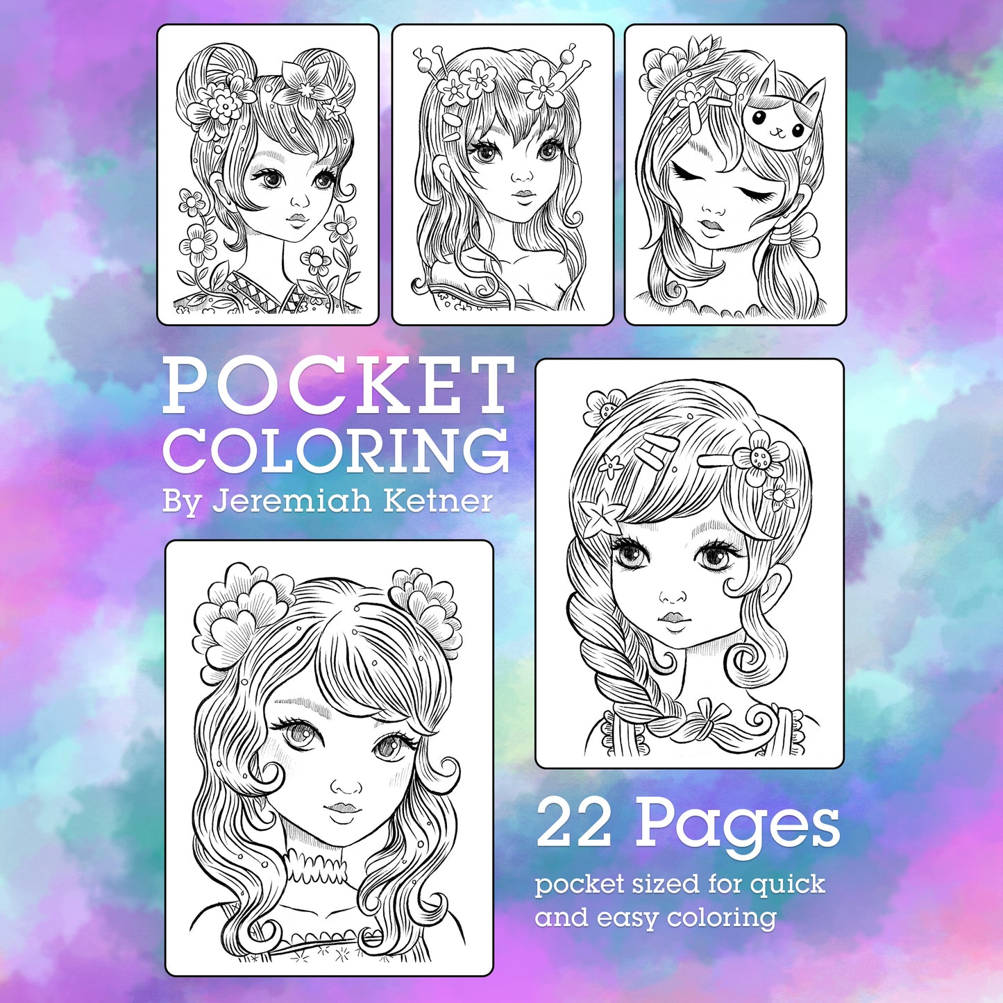 Pocket Coloring Book | Jeremiah Ketner | Instant Download pdf