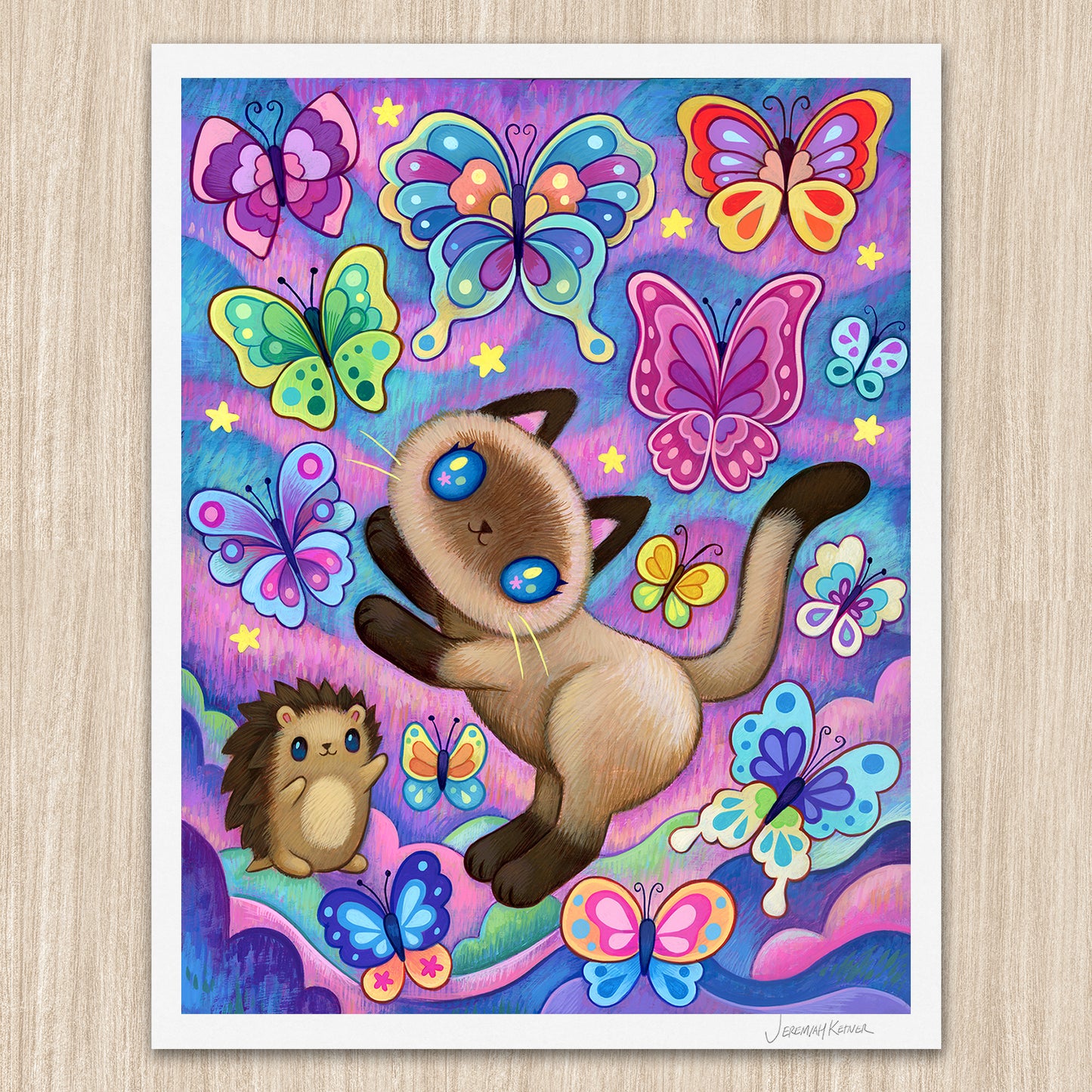 Butterfly Collector Art Print