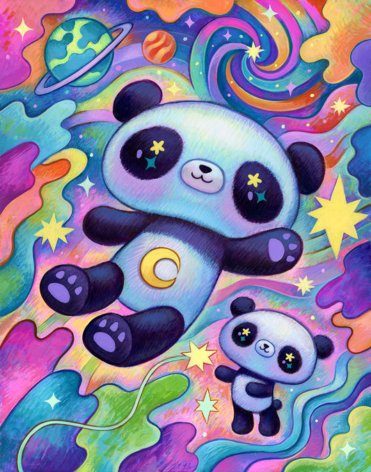 Cosmic Panda - Painting