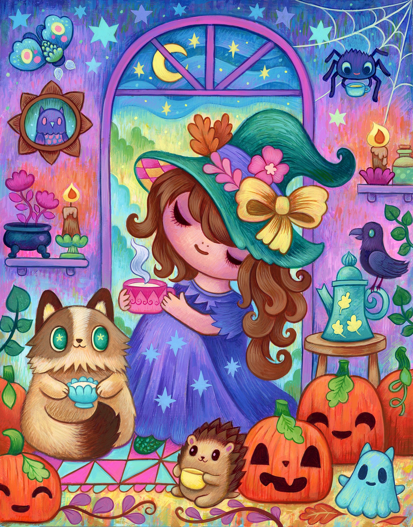 Cozy Witch- Painting