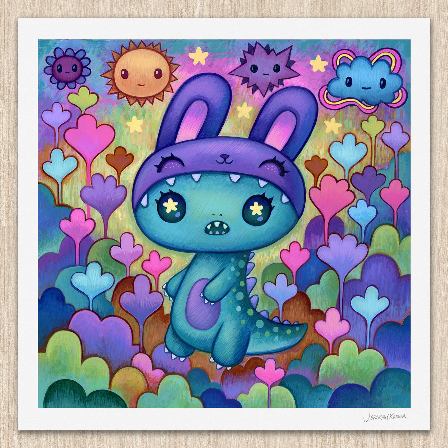 Dino Bunny - Art Print