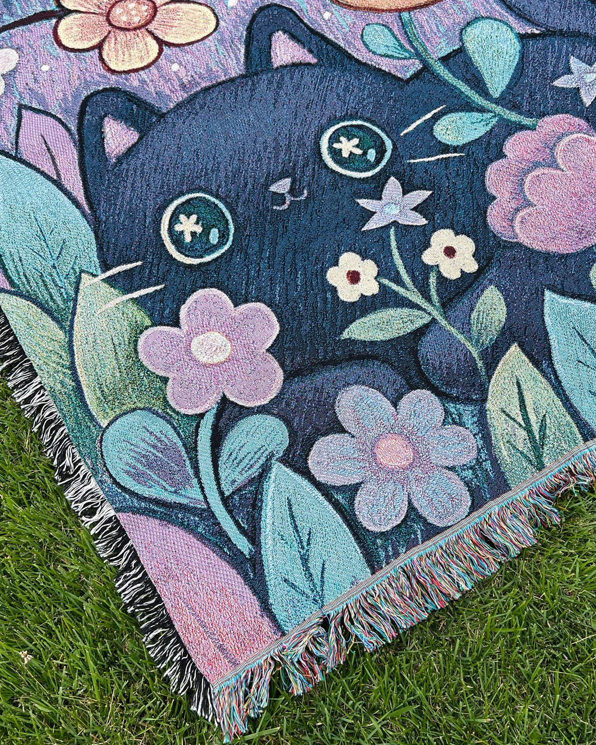 Evening Prowl - Woven cotton soft tapestry/throw