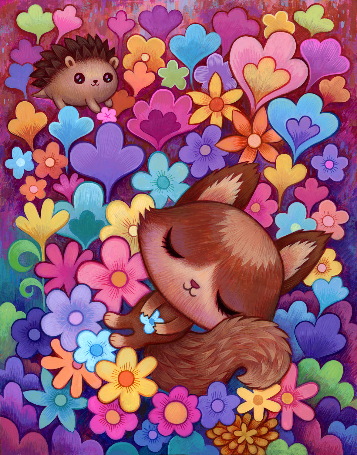 Flower Nap - Art Print