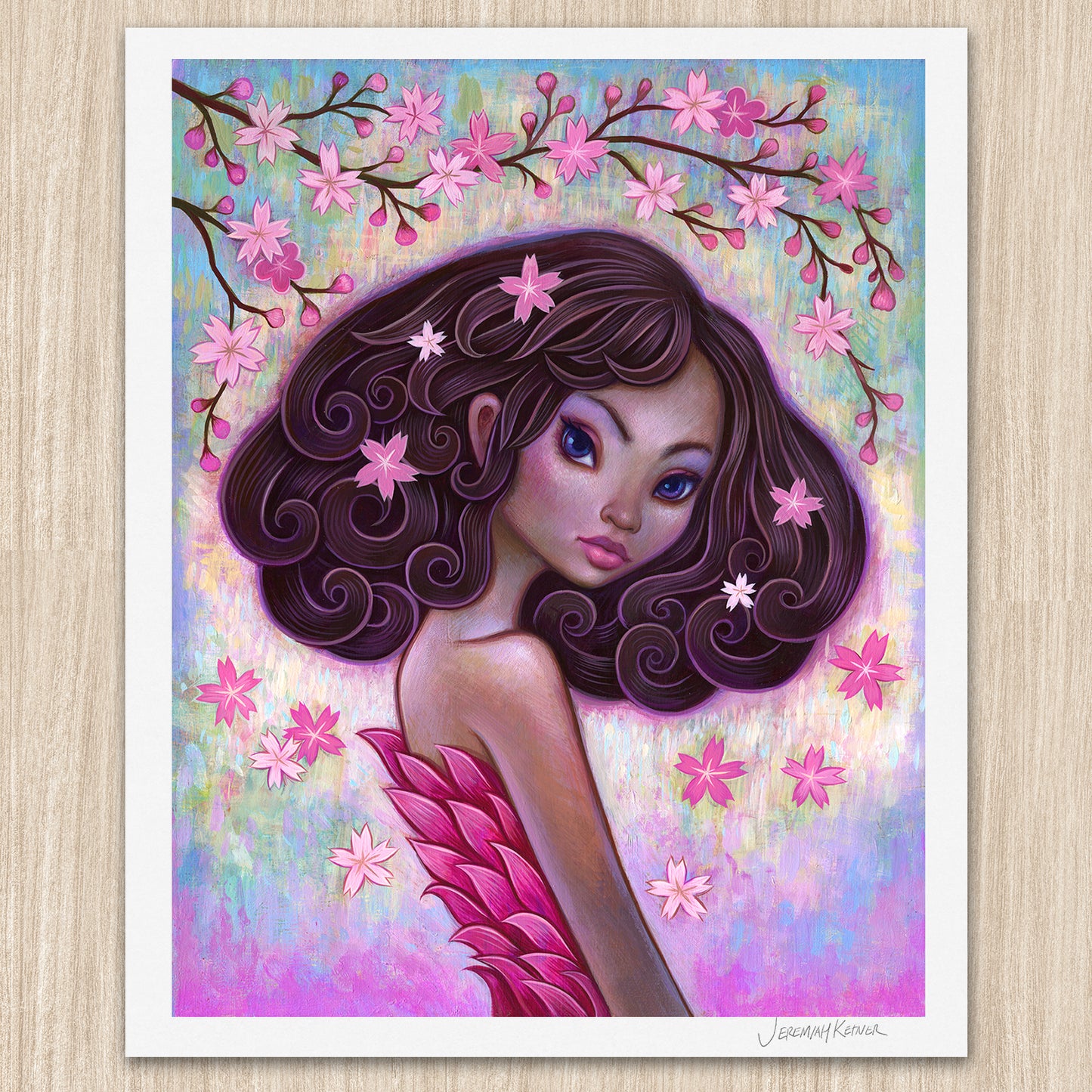 Flowers in Her Hair - Art Print