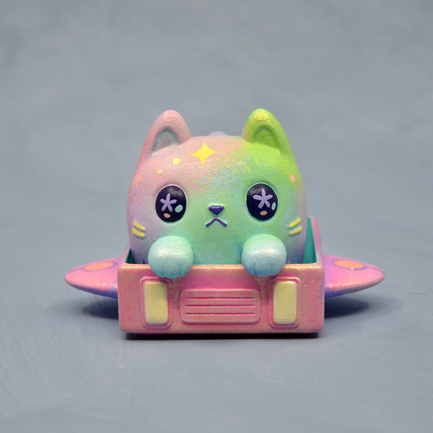 Box Cat - Hand Painted