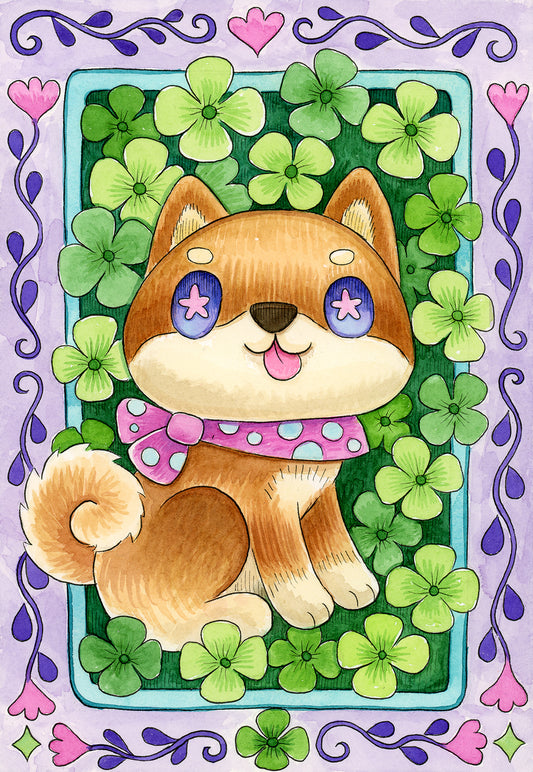 Lucky Inu - Watercolor Painting