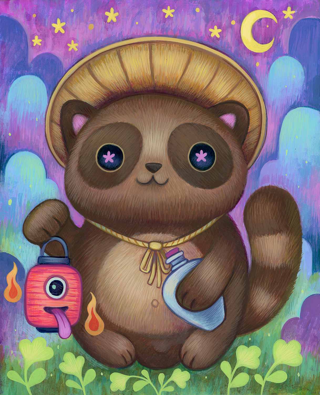 Lucky Tanuki - Art Print