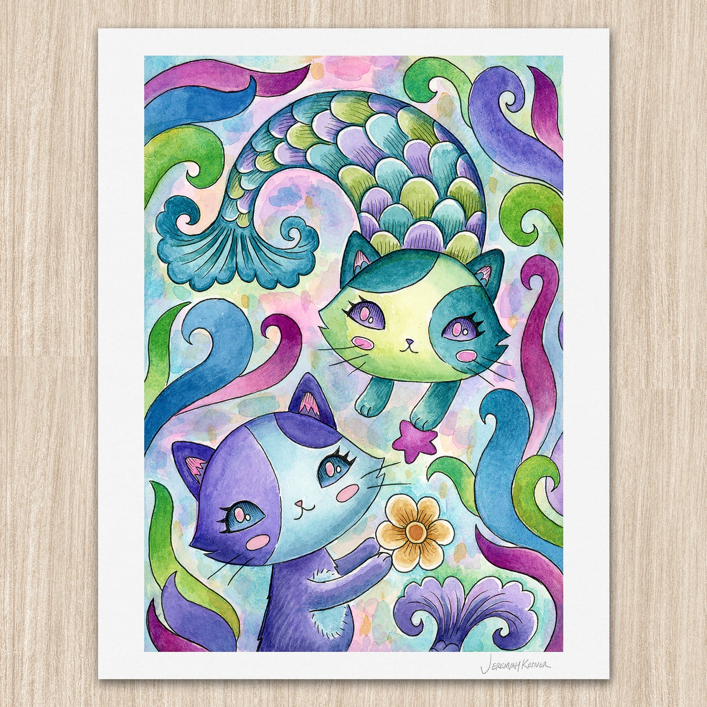 MerCats- Art Print
