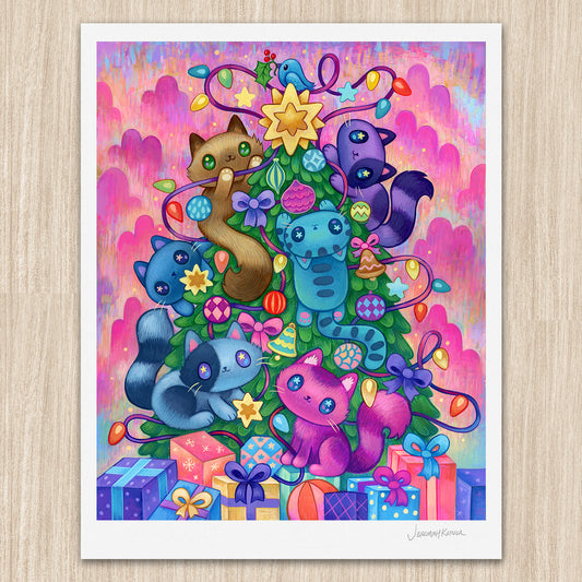 Neko Tree Art Print and Limited Edition