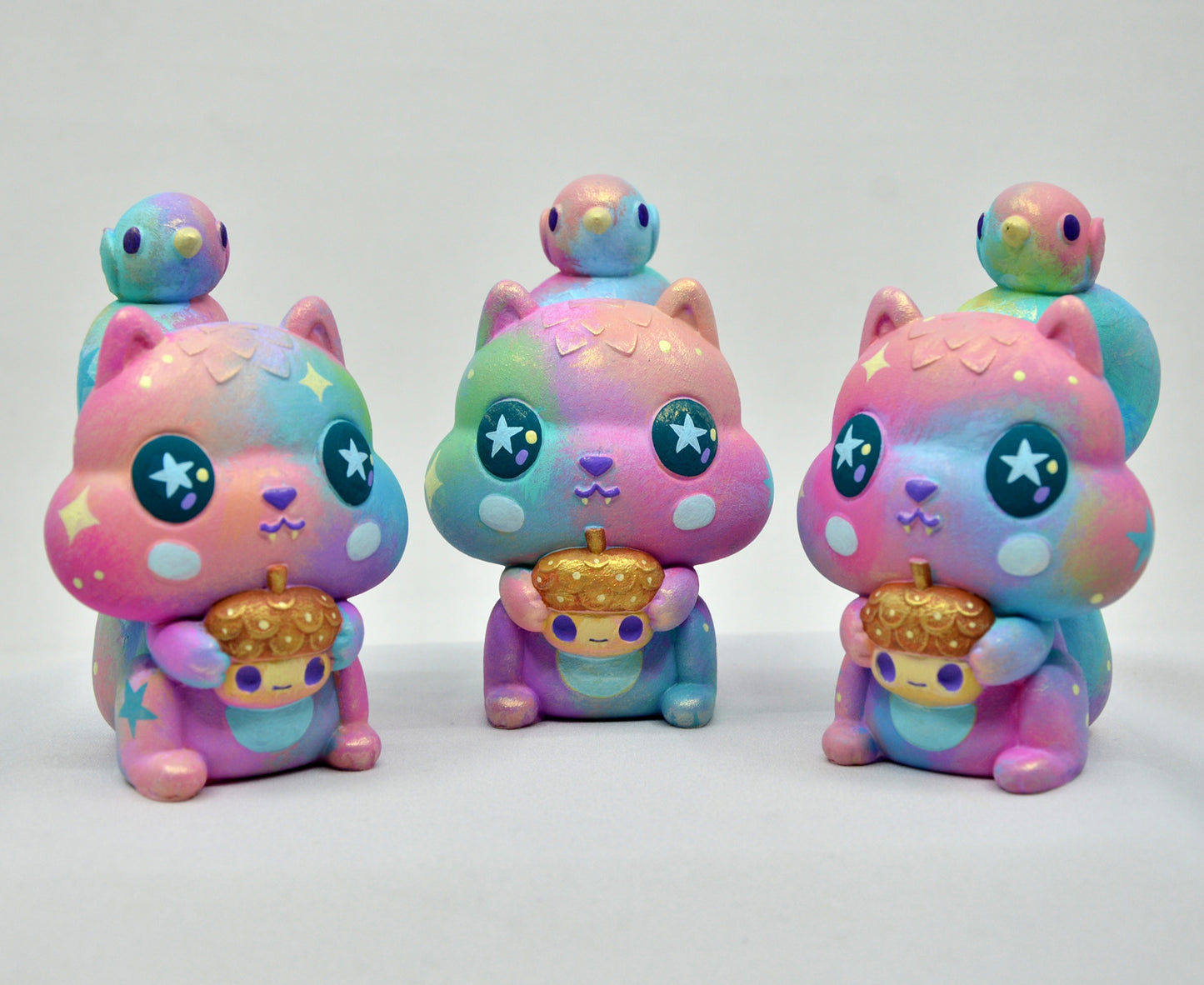 Nuts, Nebula Theme, Hand Painted