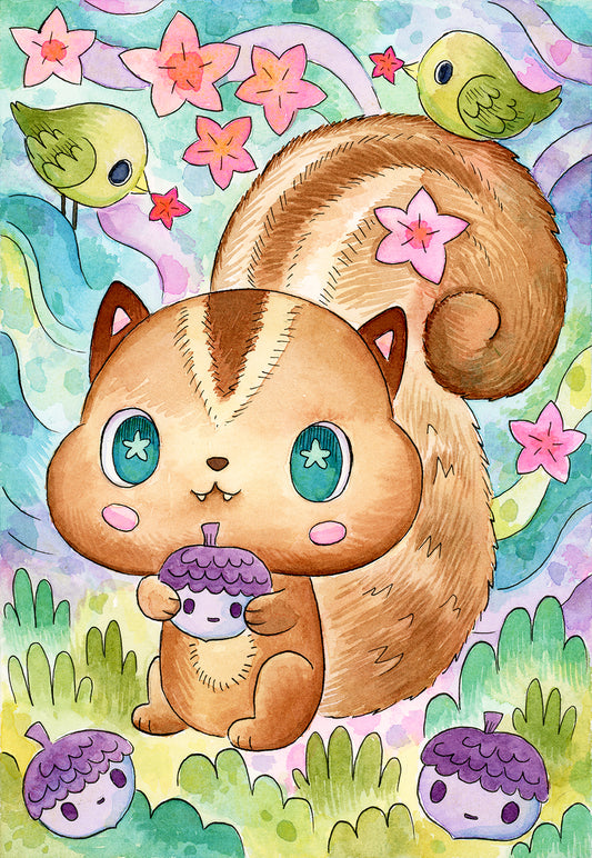 Nuts - Watercolor Painting