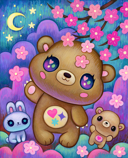 Sakura Bear - Painting