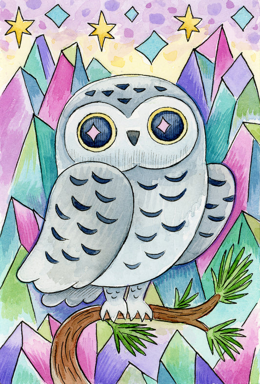 Snow Owl- Painting