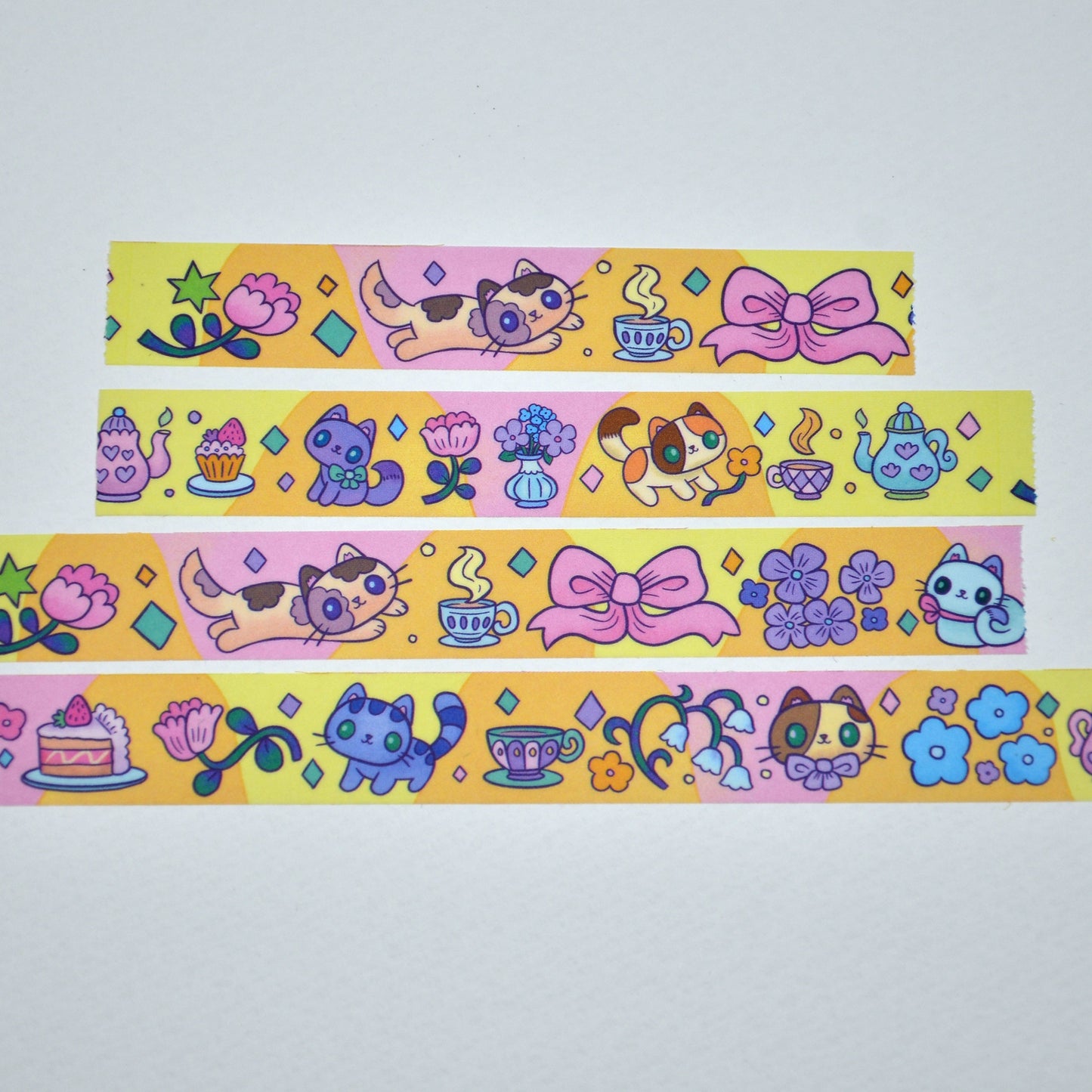 Washi Tape - Tea and Neko