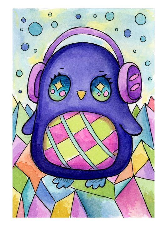 Wonderland, DJ Penguin - Mini Print