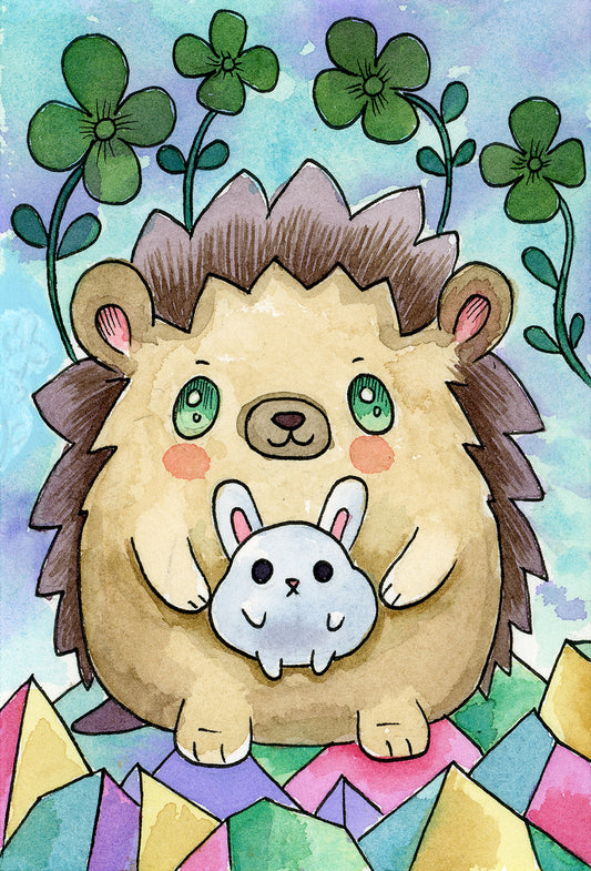 Wonderland, Hedge Hog Pal - Mini Print