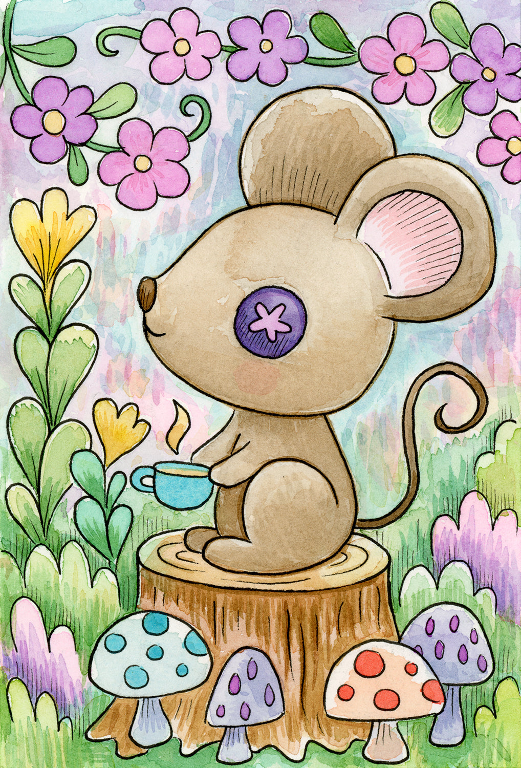 Woodland Mouse - Painting