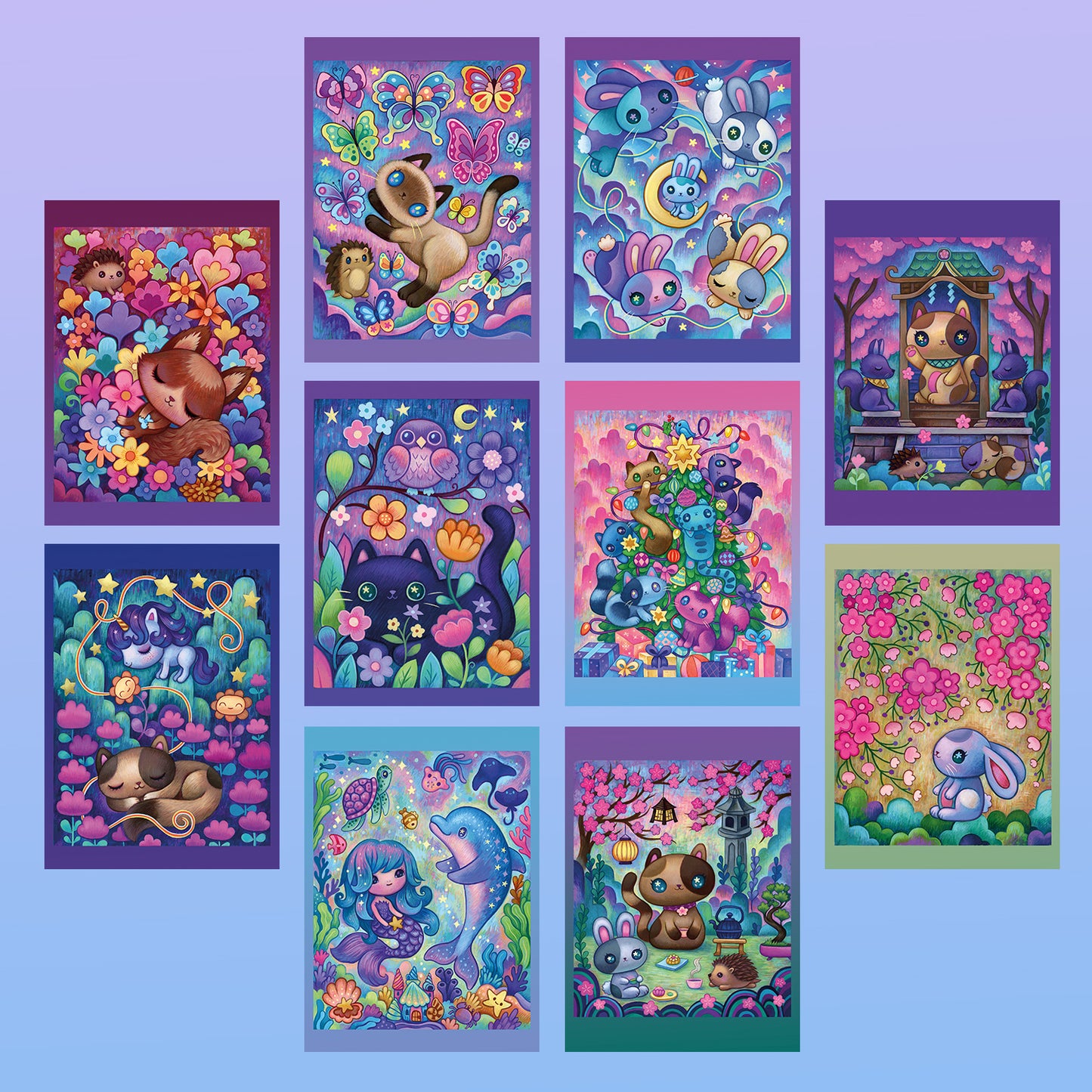 Premium Postcard Set of 10 Cards