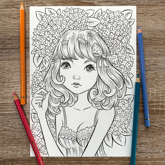 Afternoon Flowers  | Coloring Page | Jeremiah Ketner