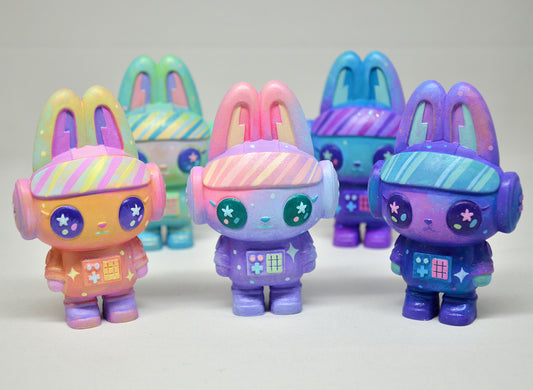 Space Bunny - Hand painted
