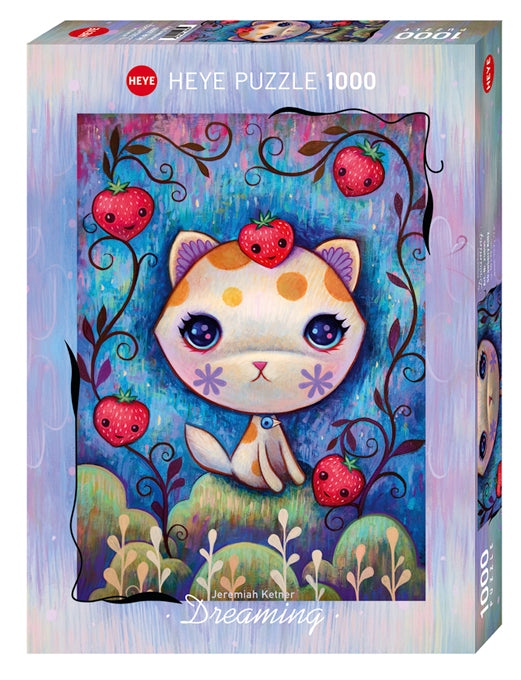 Strawberry Cat - 1000pc Jigsaw Puzzle