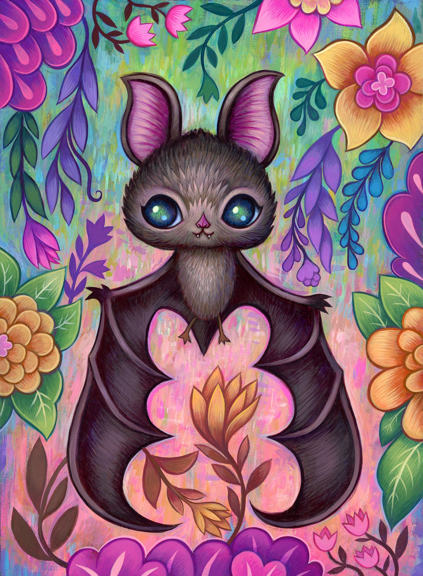 Baby Bat Original Painting