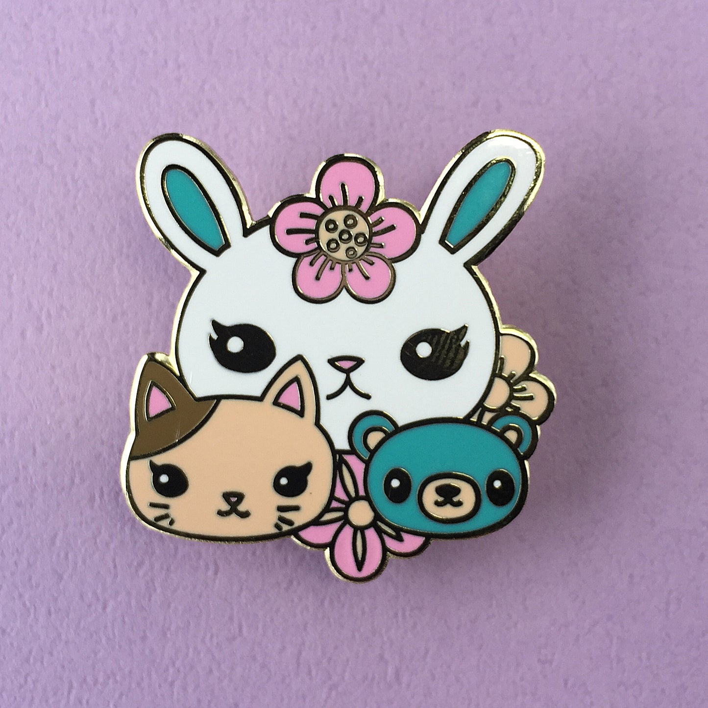 Bunny Friends - Hard Enamel Pin