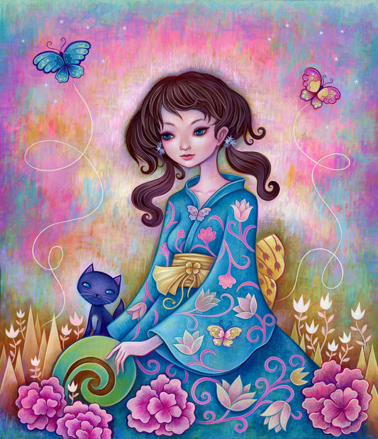 Butterfly Kimono - Fine Art Print