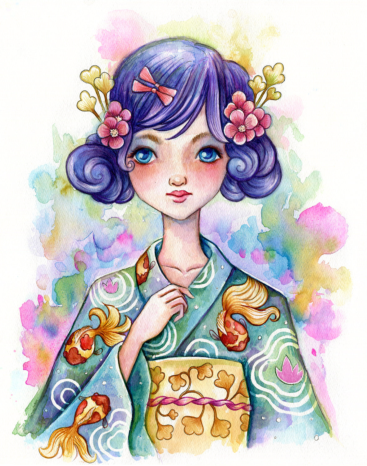 Kingyo Yukata - Fine Art Print