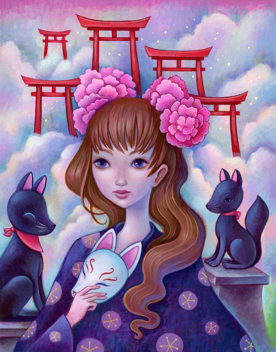 Kitsune Shrine  - Fine Art Print