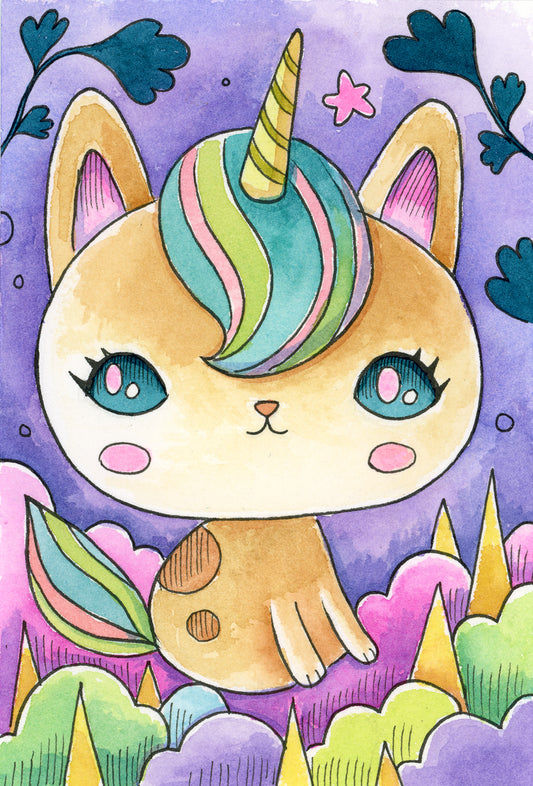 Magical Unicorn - Mini Print