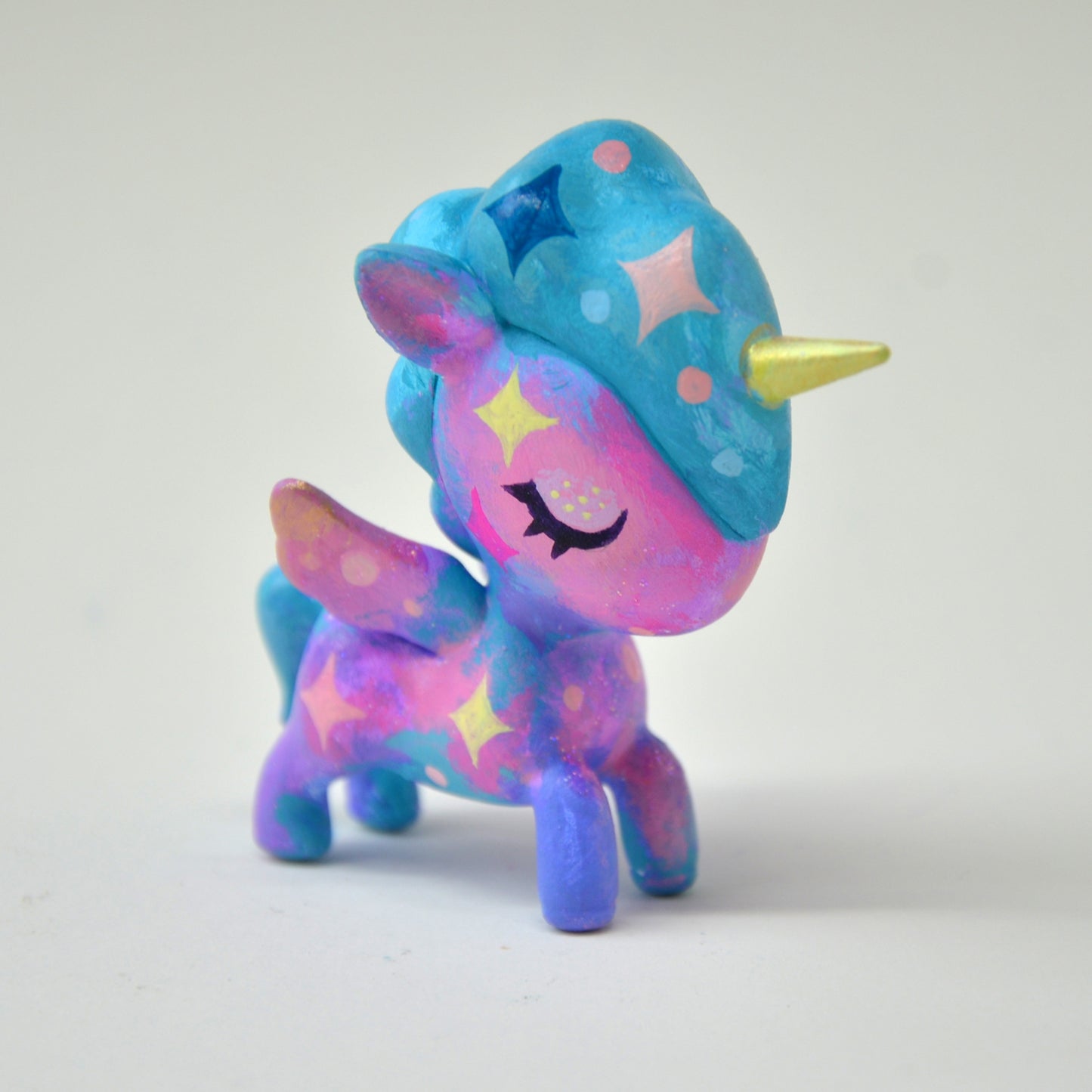 Mini Unicorn Blue Pink B