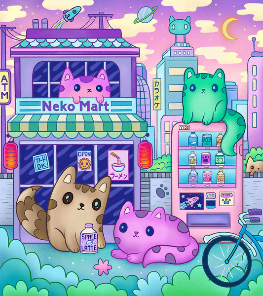 Neko Mart Print