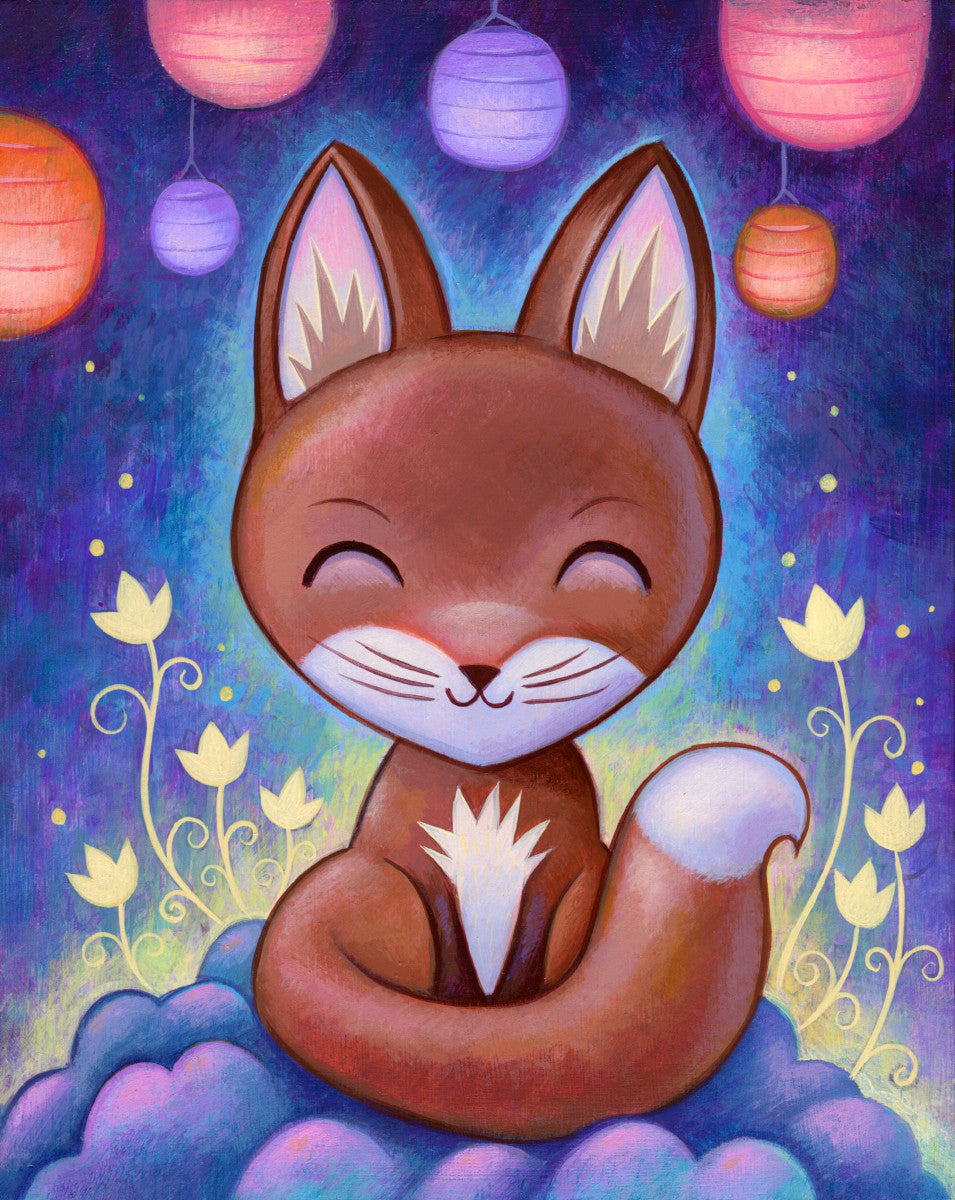 Night Kitsune - Fine Art Print
