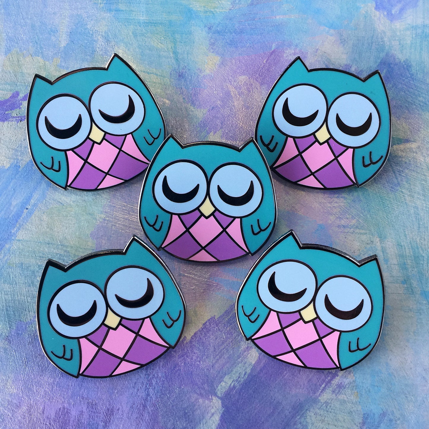 Sleepy Owl - Hard Enamel Pin