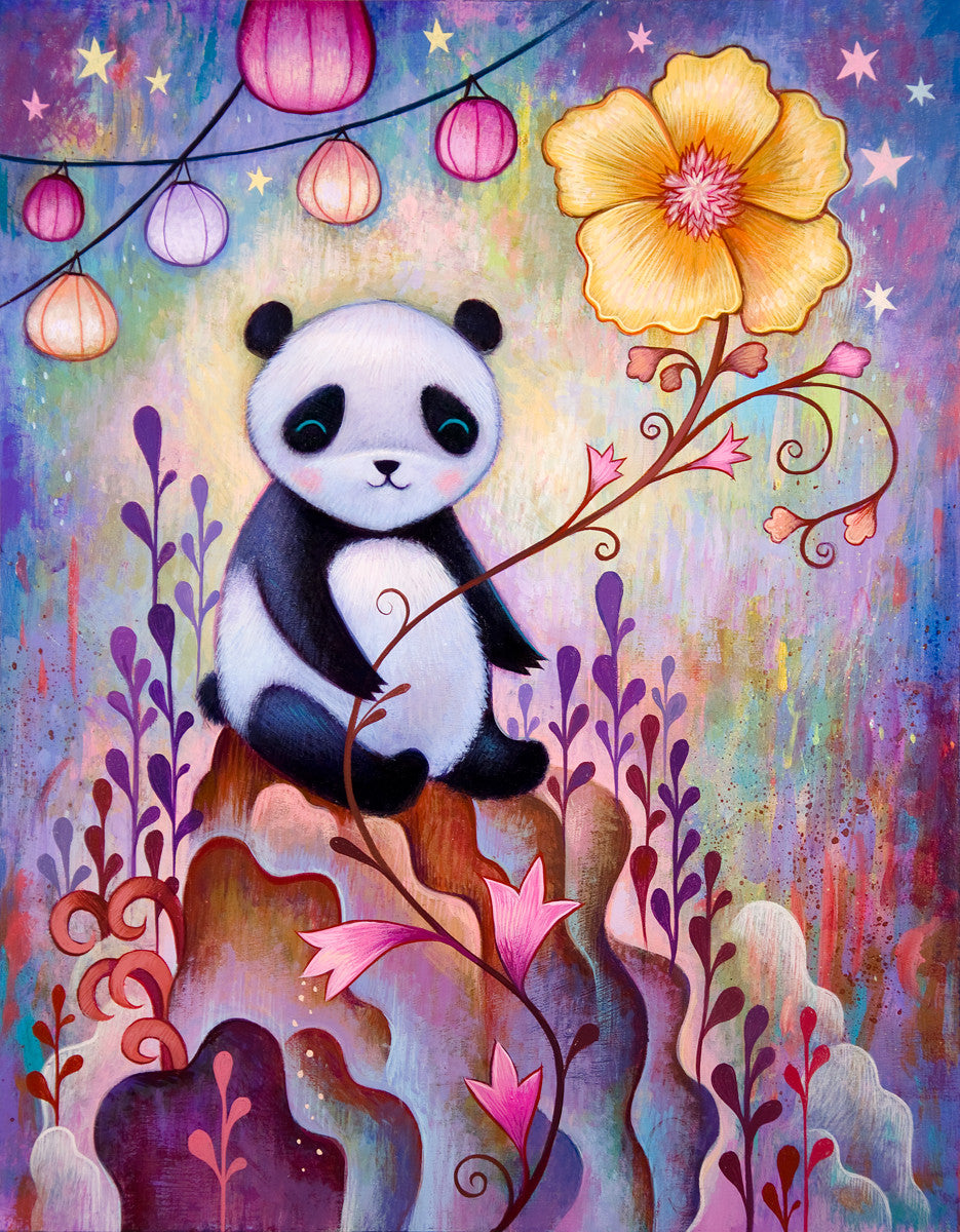 Panda Naps Print - Fine Art Print, Signed